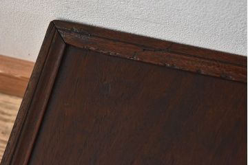 アンティーク家具　総欅材!和モダンなデザインのアンティーク角ちゃぶ台