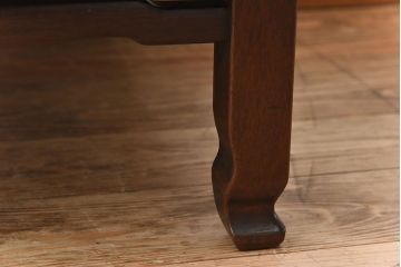アンティーク家具　総欅材!和モダンなデザインのアンティーク角ちゃぶ台