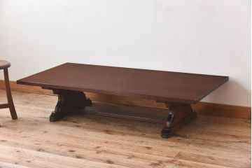 中古　松本民芸家具　F型座卓(机)(定価約26万7千円)