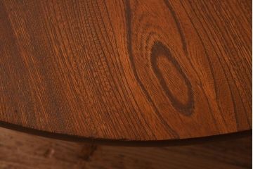 アンティーク家具　和製アンティーク　欅材!折り畳み式 シンプルな特大丸ちゃぶ台