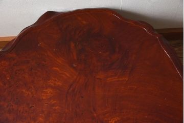 中古民芸家具　花梨(カリン)材製の上質な座卓(ちゃぶ台・テーブル)