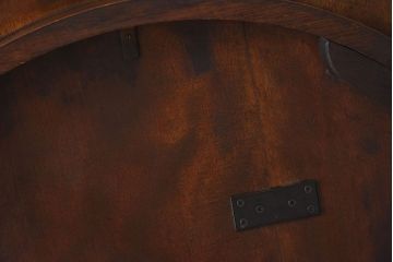 アンティーク家具　和製アンティーク　カバ材!お洒落なデザインのラウンドカフェテーブル