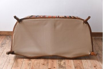 中古　キリム座面の二人掛けソファ(定価約30万円)