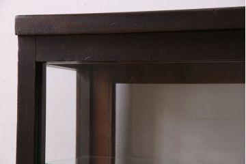 アンティーク家具　和製アンティーク　引き出し付き!カウンター型ガラスケース(カウンターテーブル)(1)