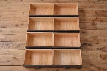 アンティーク家具　和製アンティーク　引き出し付き!カウンター型ガラスケース(カウンターテーブル)(1)