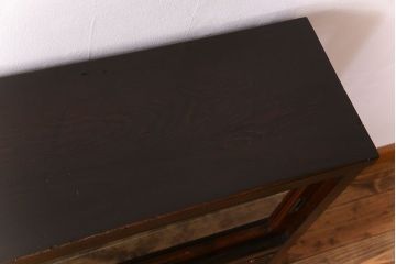 アンティーク家具　和製アンティーク　引き出し付き!カウンター型ガラスケース(カウンターテーブル)(1)