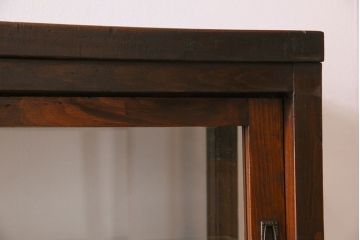 アンティーク家具　和製アンティーク　引き出し付き!カウンター型ガラスケース(カウンターテーブル)(1)