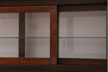 アンティーク家具　和製アンティーク　引き出し付き!カウンター型ガラスケース(カウンターテーブル)(1)