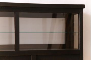 アンティーク家具　和製アンティーク　引き出し付き!カウンター型ガラスケース(カウンターテーブル)(1)