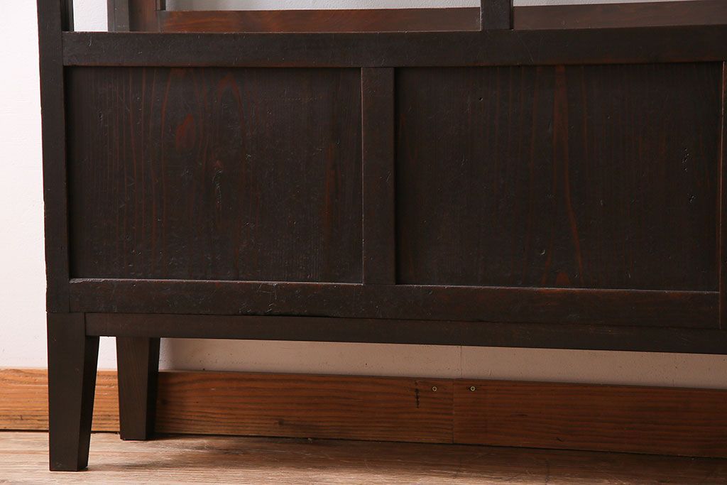 アンティーク家具　和製アンティーク　引き出し付き!カウンター型ガラスケース(カウンターテーブル)(1)