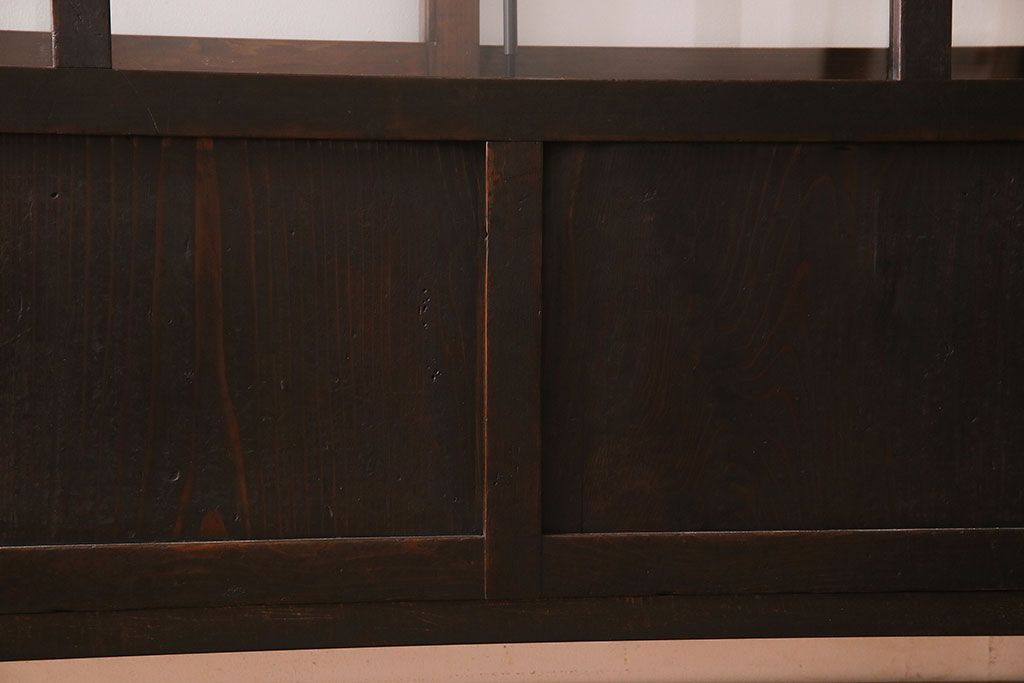 アンティーク家具　和製アンティーク　引き出し付き!カウンター型ガラスケース(カウンターテーブル)(1)