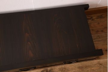 アンティーク家具　古民具・骨董　5杯引き出し!六尺　上品な水屋箪笥ローボード(テレビ台、キャビネット、収納棚)