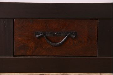 アンティーク家具　古民具・骨董　5杯引き出し!六尺　上品な水屋箪笥ローボード(テレビ台、キャビネット、収納棚)