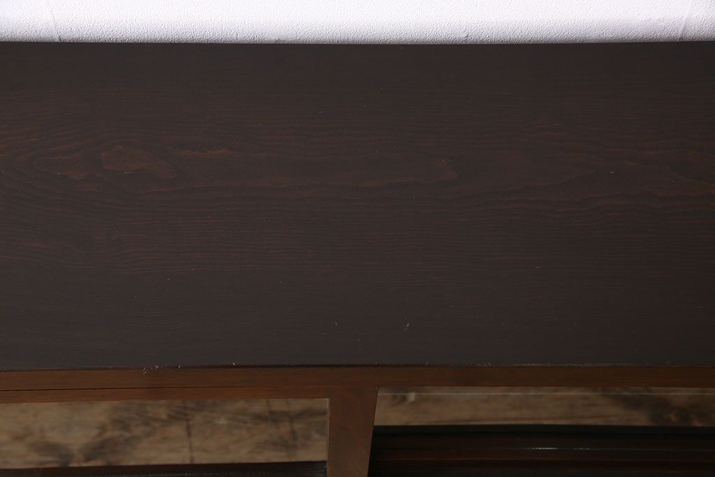 アンティーク家具　和製アンティーク　引き出し付き!カウンター型ガラスケース(カウンターテーブル)(2)