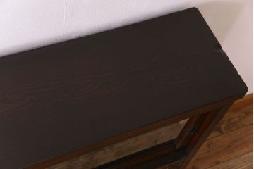 アンティーク家具　和製アンティーク　引き出し付き!カウンター型ガラスケース(カウンターテーブル)(2)