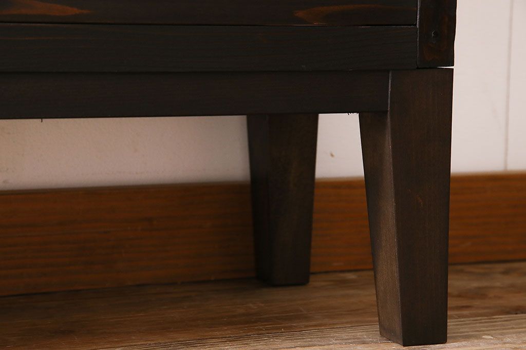 アンティーク家具　和製アンティーク　引き出し付き!カウンター型ガラスケース(カウンターテーブル)(2)