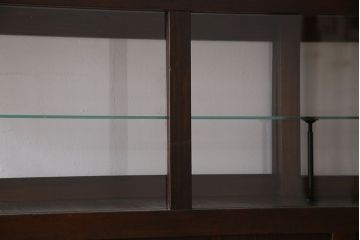 アンティーク家具　和製アンティーク　引き出し付き!カウンター型ガラスケース(カウンターテーブル)(2)