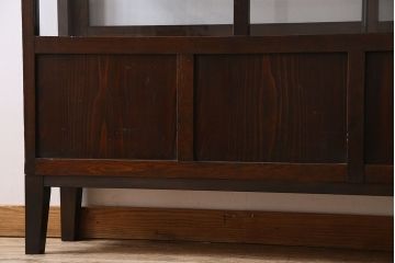 アンティーク家具　和製アンティーク　引き出し付き!カウンター型ガラスケース(カウンターテーブル)(2)