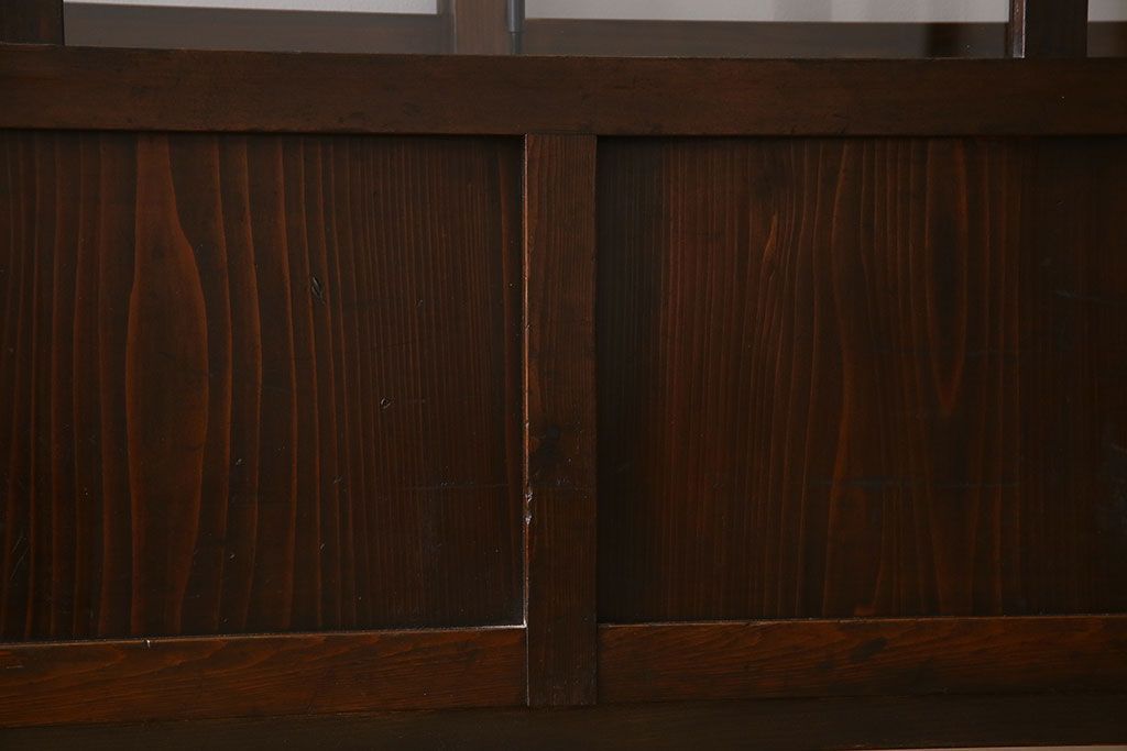 アンティーク家具　和製アンティーク　引き出し付き!カウンター型ガラスケース(カウンターテーブル)(2)