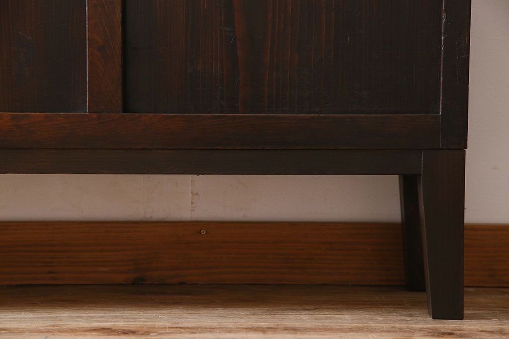 アンティーク家具　和製アンティーク　引き出し付き!カウンター型ガラスケース(カウンターテーブル)(2)