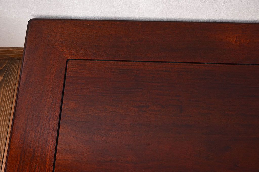 民芸家具　花梨材製!漆塗りの大きな座卓(定価約48万円)(カリン材)