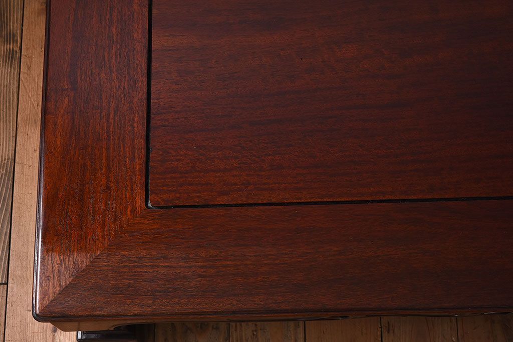 民芸家具　花梨材製!漆塗りの大きな座卓(定価約48万円)(カリン材)