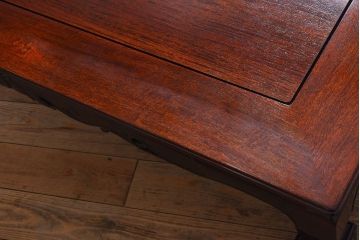 民芸家具　花梨材製!漆塗りの大きな座卓(定価約48万円)(カリン材)