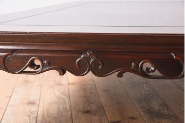 民芸家具　花梨材製!漆塗りの大きな座卓(定価約48万円)(カリン材)