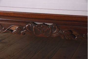 民芸家具　花梨材製!漆塗りの大きな座卓(定価約48万円)(カリン材)