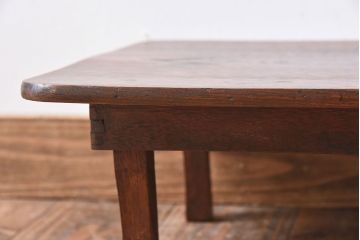 レトロ家具　昭和レトロ　栓材製!小さなアンティーク角ちゃぶ台