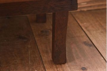 レトロ家具　昭和レトロ　栓材製!小さなアンティーク角ちゃぶ台