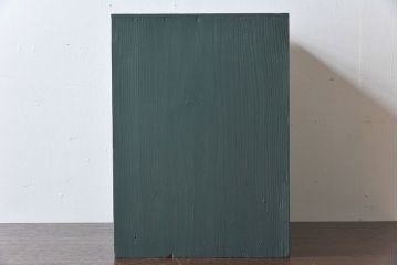 アンティーク家具　アンティーク　ブルーグリーンペイントの小引き出し