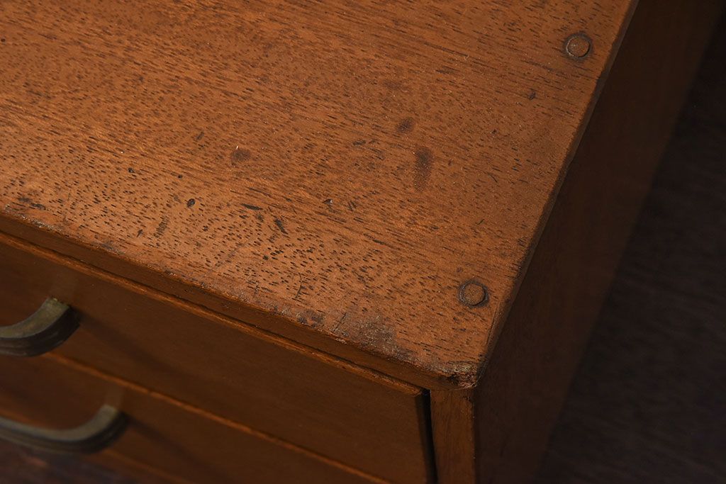 レトロ家具　和製アンティーク　古い木のレトロな小引き出し