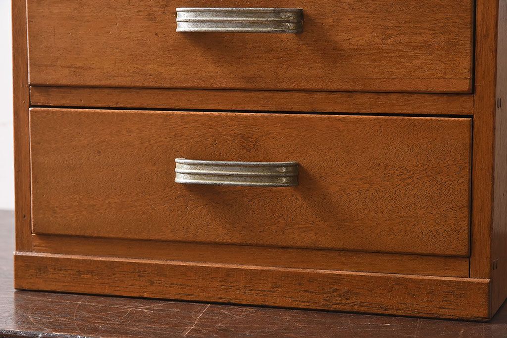 レトロ家具　和製アンティーク　古い木のレトロな小引き出し