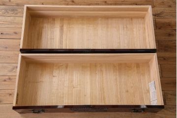 中古　仙台民芸箪笥　欅産業　KB-33D　木地呂塗り　衣装箪笥(定価1117800円)