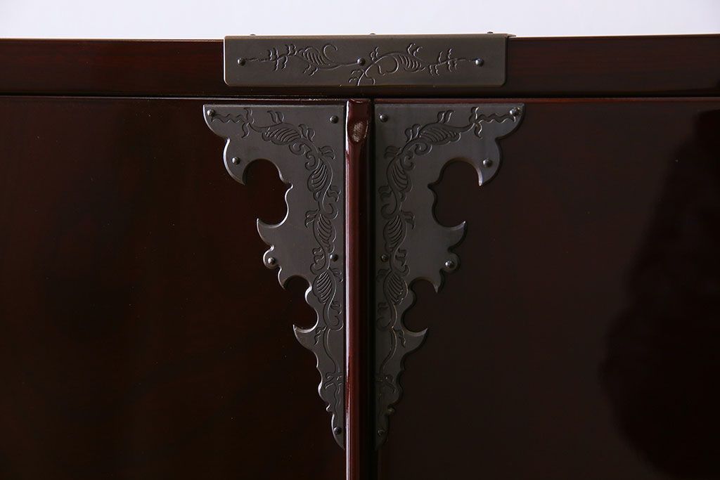 中古　仙台民芸箪笥　欅産業　KB-33D　木地呂塗り　衣装箪笥(定価1117800円)