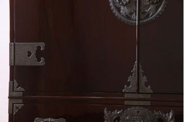 中古　仙台民芸箪笥　欅産業　KB-33D　木地呂塗り　衣装箪笥(定価1117800円)