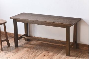 レトロ家具　ナラ材製!アンティーク　レトロな雰囲気の子供用机(デスク)(2)