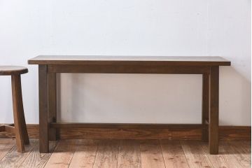 レトロ家具　ナラ材製!アンティーク　レトロな雰囲気の子供用机(デスク)(2)