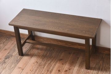 レトロ家具　ナラ材製!アンティーク　レトロな雰囲気の子供用机(デスク)(2)