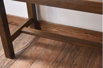レトロ家具　ナラ材製!アンティーク　レトロな雰囲気の子供用机(デスク)(2)