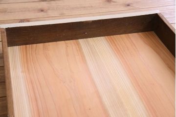 アンティーク家具　フランスアンティーク　引き出し付き!小ぶりなペイントダイニングテーブル(デスク)