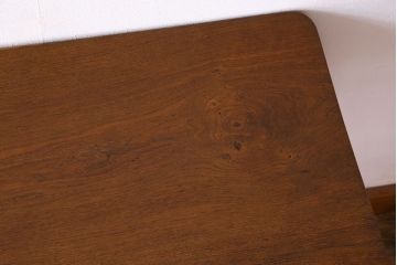 アンティーク家具　フランスアンティーク　引き出し付き!小ぶりなペイントダイニングテーブル(デスク)