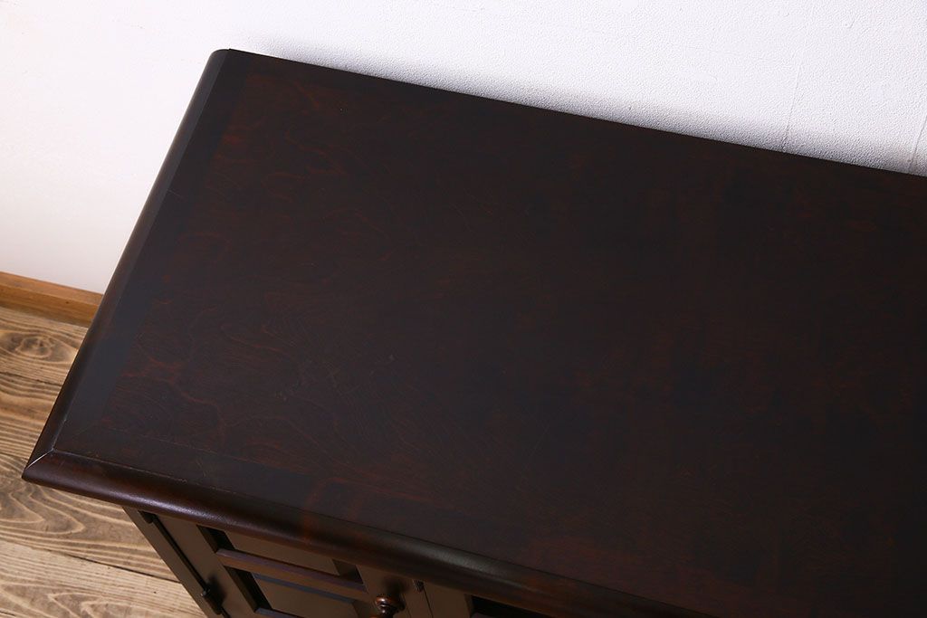 中古　北海道民芸家具　サイドボード(収納棚、戸棚)(定価38万円)(1)