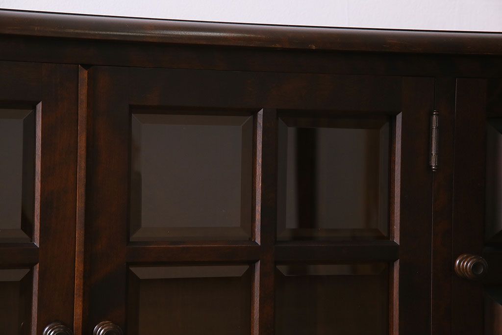 中古　北海道民芸家具　サイドボード(収納棚、戸棚)(定価38万円)(1)