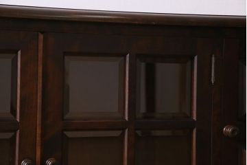 中古　北海道民芸家具　サイドボード(収納棚、戸棚)(定価38万円)(1)