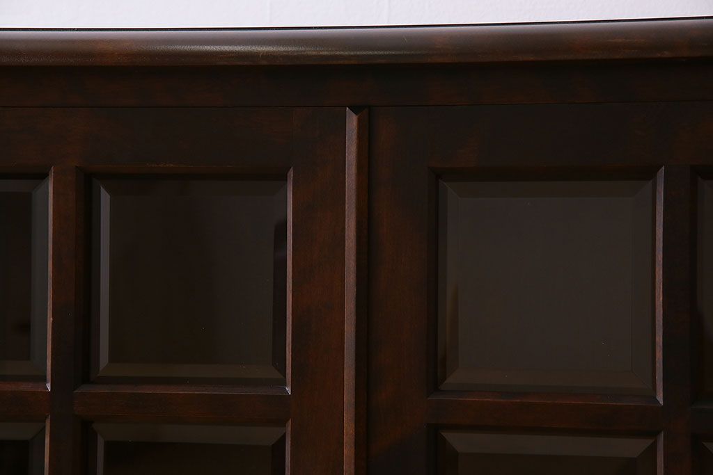 中古　北海道民芸家具　サイドボード(収納棚、戸棚)(定価38万円)(1)