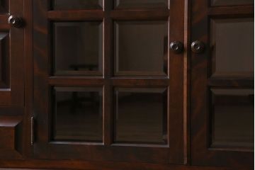 中古　北海道民芸家具　サイドボード(収納棚、戸棚)(定価38万円)(1)