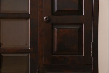 中古　北海道民芸家具　サイドボード(収納棚、戸棚)(定価38万円)(1)