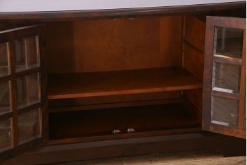 中古　北海道民芸家具　サイドボード(収納棚、戸棚)(定価38万円)(1)